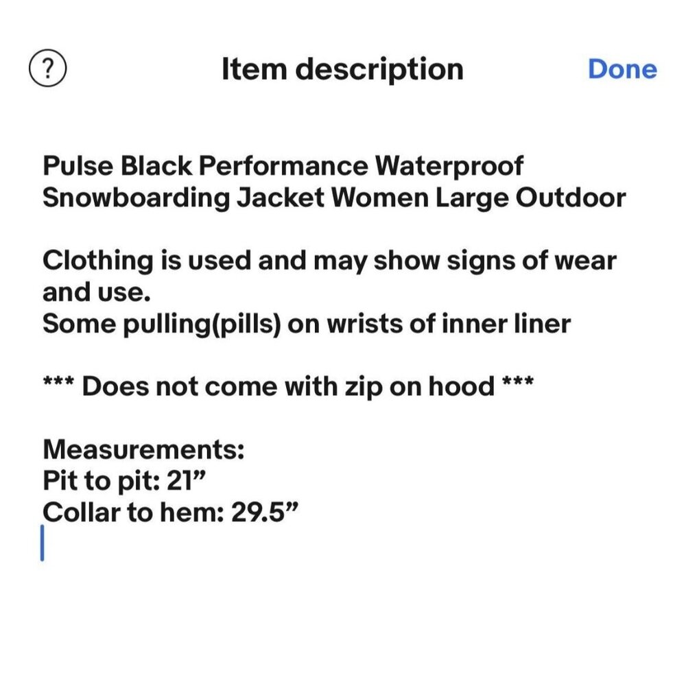 Pulse Black Performance Waterproof Snowboarding Jacket Women Large Outdoor - Picture 11 of 11